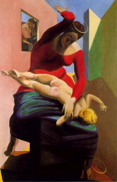“Virgin Spanking the Christ Child” by Max Ernst